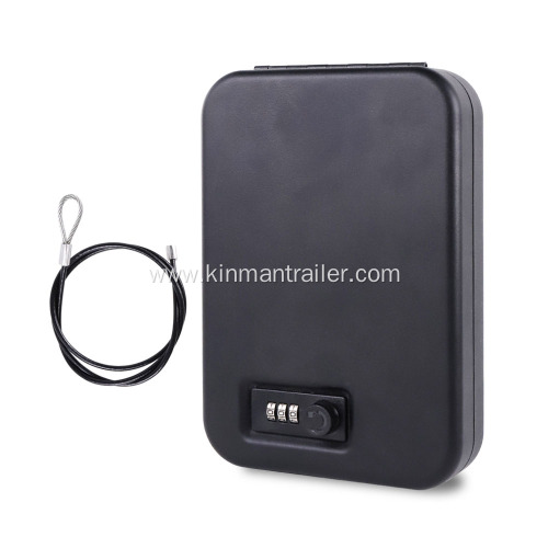 portable gun safe with security cable